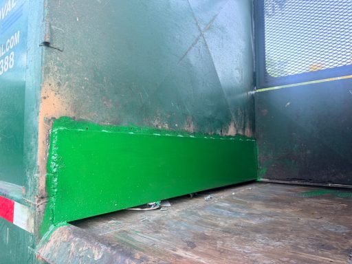Trash truck bracket