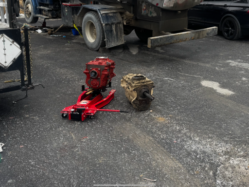 Eaton 6 speed transmission replacement on a Freightliner